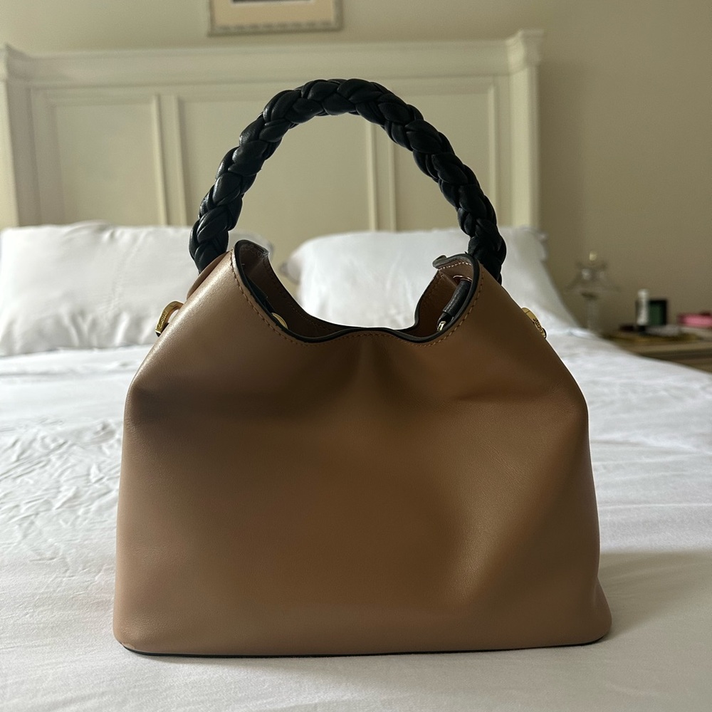 Ellleme Baozi Bag - Elegant Tan Handbag with Braided Handle